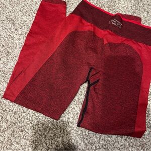PINK Victoria's Secret Seamless Red Leggings